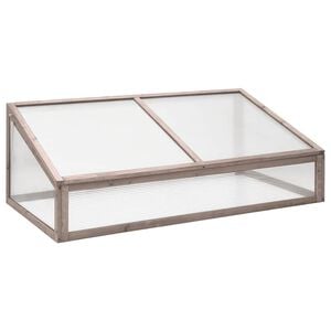 vidaXL Rastlinjak siv 110x56x39 cm les jelke