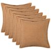 vidaXL Prevleka za blazino 6 pcs HOUTEN Bež 50 x 50 cm Boucl&eacute;