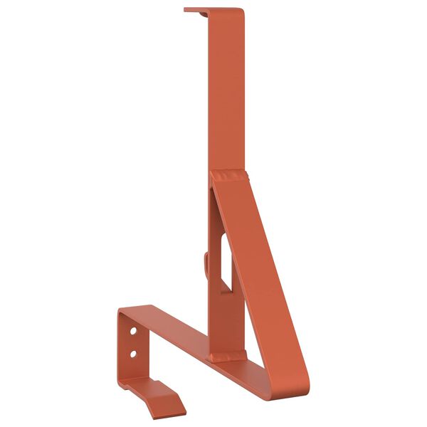 vidaXL Podpora za snežno pregrado Rdeča 29,5 x 3 x 34,5 cm Jeklo