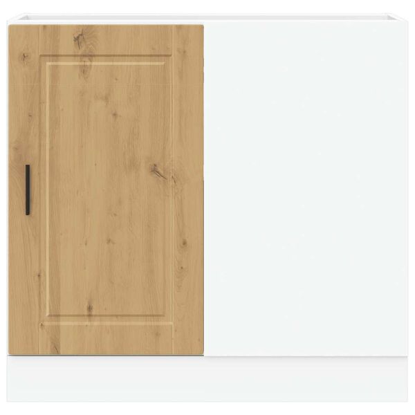 vidaXL Kuhinjska osnovna omarica Porto artisan hrast inženirski les