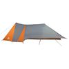 vidaXL Tipi &scaron;otor s streho Siva in oranžna 660 x 456 x 200 cm tafeta