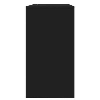 vidaXL Konzolna mizica črna 89x41x76,5 cm jeklo