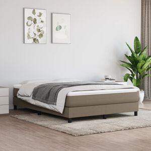 vidaXL Vzmetnica z žepkasto vzmetjo srednje trdote taupe 140x200x20 cm blago