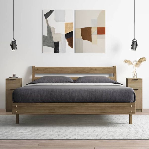 vidaXL Komode 2 kosa sonoma hrast 30x30x70 cm konstruiran les