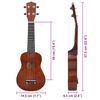 vidaXL Otro&scaron;ki ukulele soprano s torbo naravna 23"