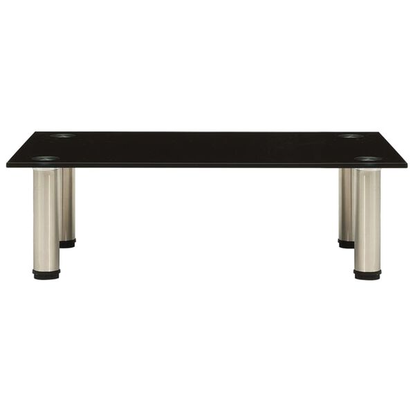 vidaXL TV stojalo črno 60x35x17 cm kaljeno steklo