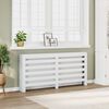 vidaXL Pokrov za radiator bel 175x20x82 cm inženirski les