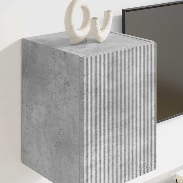 vidaXL TV stenska omara Beton 30 x 31 x 40 cm Konstruiran les