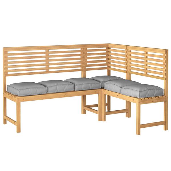 vidaXL Blazina za sedež palete 6 pcs Siva 40 x 40 x 8 cm