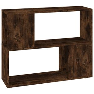 vidaXL Knjižna omara/pregrada dimljeni hrast 80x24x63 cm