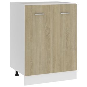 vidaXL Spodnja omarica &ldquo;Lyon&rdquo; sonoma hrast 60x46x81,5 cm iverna plo&scaron;ča