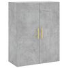 vidaXL Stenska omarica betonsko siva 69,5x34x90 cm