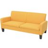 vidaXL Kavč trosed 180x65x76 cm rumen