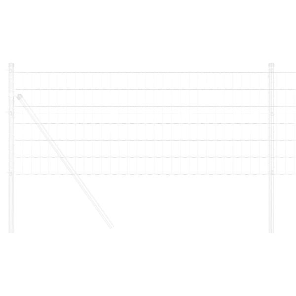 vidaXL Evropska ograja srebrna 0.6 x 10 m