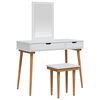 vidaXL Komplet toalet FAUSKE 3 pcs Bela 100 x 50 x 143 cm