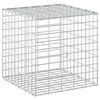 vidaXL Gabion z 5 mm žico in mrežo 5x10 cm 50x50x50 cm Pocinkano jeklo