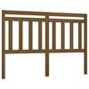 vidaXL Posteljno vzglavje medeno rjavo 166x4x100 cm trdna borovina