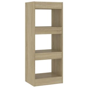 vidaXL Knjižna omara/pregrada sonoma hrast 40x30x103 cm iverna plo&scaron;ča