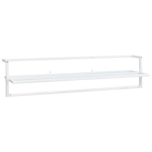 vidaXL Držalo za brisače belo 95x25x22 cm železo