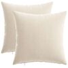vidaXL Prevleka za blazino 2 kos HEERLEN Krem 40 x 40 cm