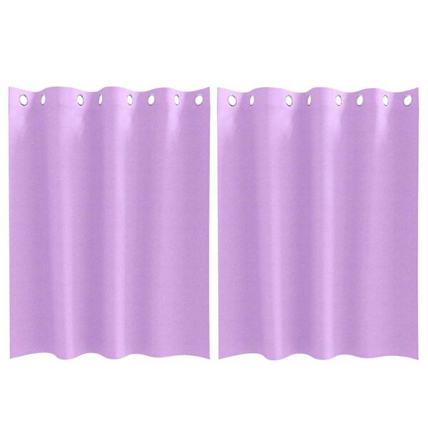 vidaXL Zavese za zatemnitev z obroči 2 pcs Vijolična 140 x 140 cm
