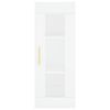 vidaXL Visoka omara bela 34,5x34x180 cm inženirski les