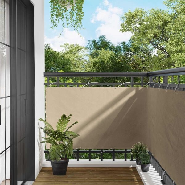 vidaXL Balconska mreža PU premazan oxford alu