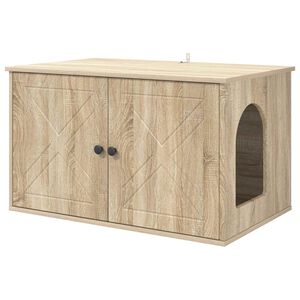 vidaXL Mačja hi&scaron;a Sonoma 85 x 55 x 50,5 cm Inženirski les
