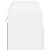 vidaXL Stenska TV omarica bela 100x30x30 cm inženirski les
