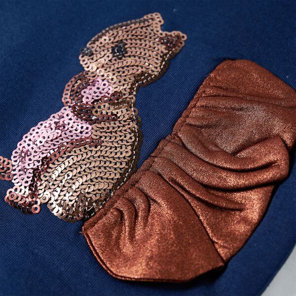 Otroški pulover mornarsko moder 128