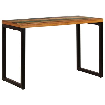 vidaXL Jedilna miza 115x55x76 cm trden predelan les in jeklo