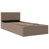 vidaXL Dvižni posteljni okvir taupe blago 100x200 cm