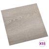 vidaXL Deske za talne obloge 55 pcs Taupe 5,11 m&sup2; PVC