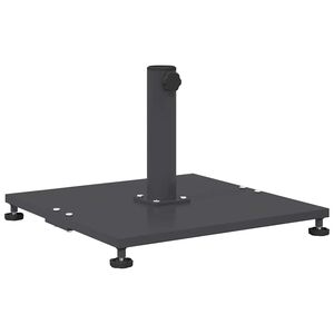 vidaXL Podstavek za senčnik 25.95 kg Temno siva Kvadrat