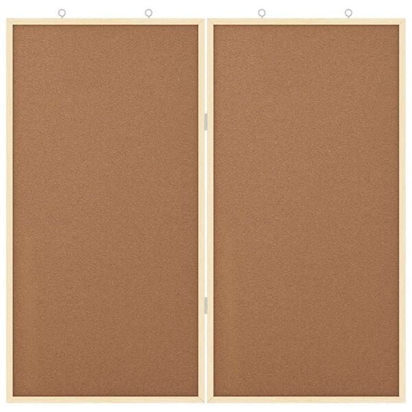 vidaXL Bilten tabla Rjava 80 x 80 x 1.4 cm Trdna borovina