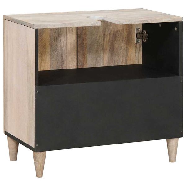 vidaXL Kopalni&scaron;ka omarica Namestitev na steno Bela 62 x 33 x 58 cm