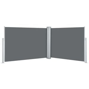 vidaXL Zložljiva stranska tenda antracitna 100x1000 cm