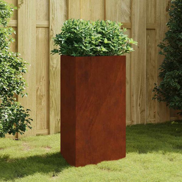 vidaXL Vrtno korito 50x43x75 cm corten jeklo