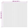 vidaXL Preproga pravokotna siva 100x100 cm bambus