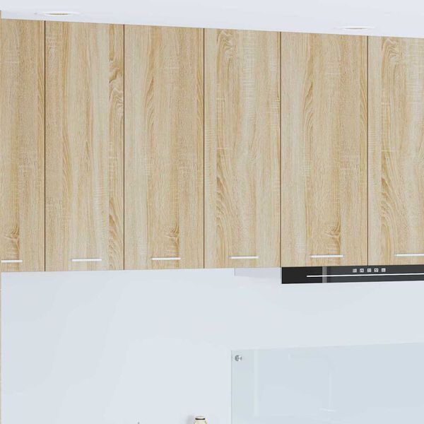 vidaXL Viseča omarica Sonoma hrast 60 x 31 x 80 cm Konstruiran les