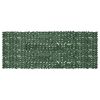 vidaXL Balkonsko platno s temno zelenim listjem 400x150 cm