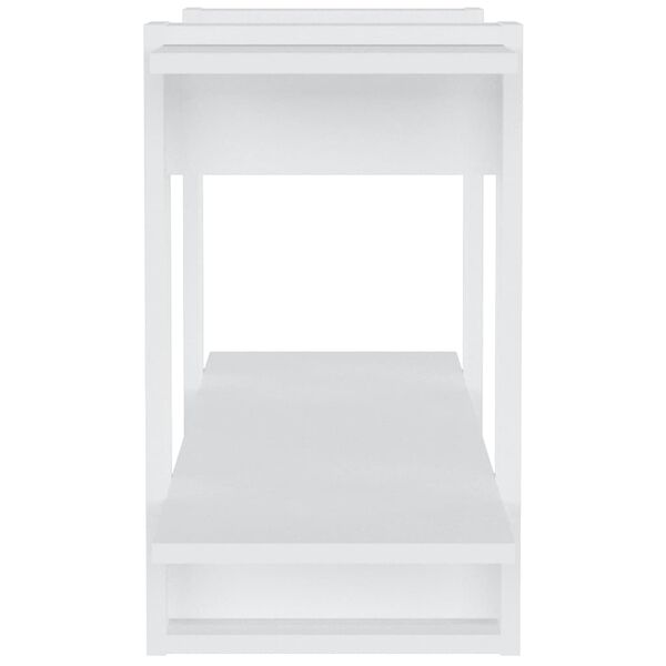 vidaXL Knjižna omara bela 100x30x51 cm konstruiran les