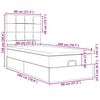 vidaXL Otomanski posteljni okvir z vzmetnicami moder 80x200cm žamet