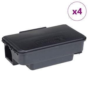 vidaXL Mi&scaron;olovke 4 kosi črne 22x12,5x7,5 cm