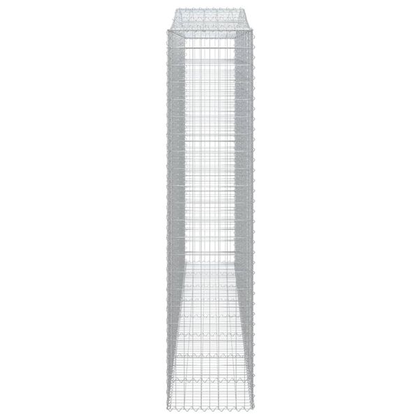 vidaXL Obokana gabonska ko&scaron;ara 400x50x220/240 cm pocinkano železo