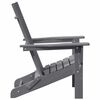 vidaXL Zložljiva Adirondack stol Svetlo siva 74.5 x 80.5 x 90cm HDPE