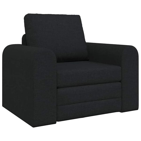 vidaXL Sofa postelja Črna 98 x 71 x 83 cm blago