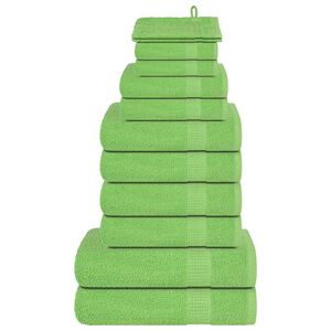 vidaXL 12-delni komplet brisač FROGN jabolčno zelene barve 360 g/m&sup2;