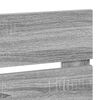 vidaXL Vzglavje Siva Sonoma 180 cm Konstruiran les
