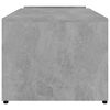vidaXL Klubska mizica betonsko siva 90x45x35 cm inženirski les